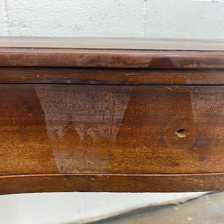 French Polishing - Before picture close up