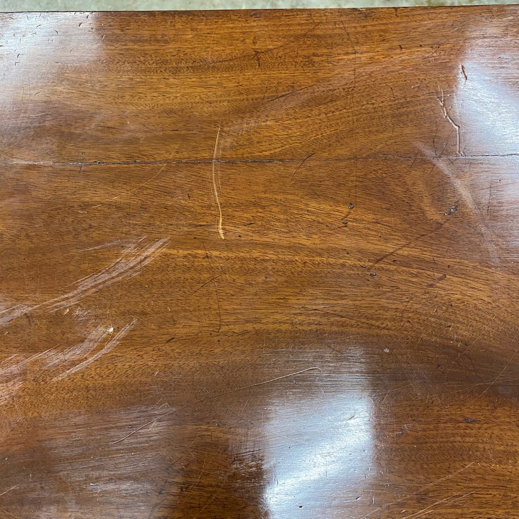 scratches on the wood surface