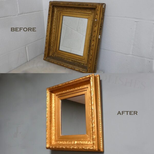 Gilding on Antique Mirror