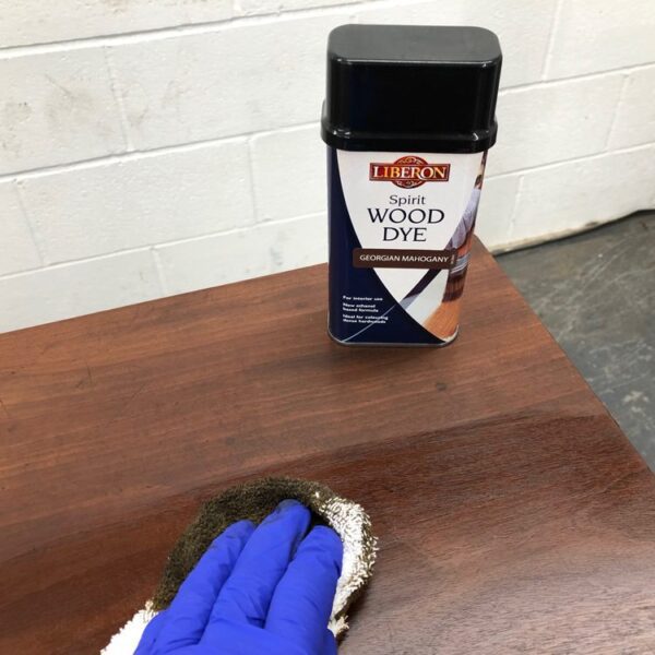 Stain the Wood using Liberon Spirit Wood Dye