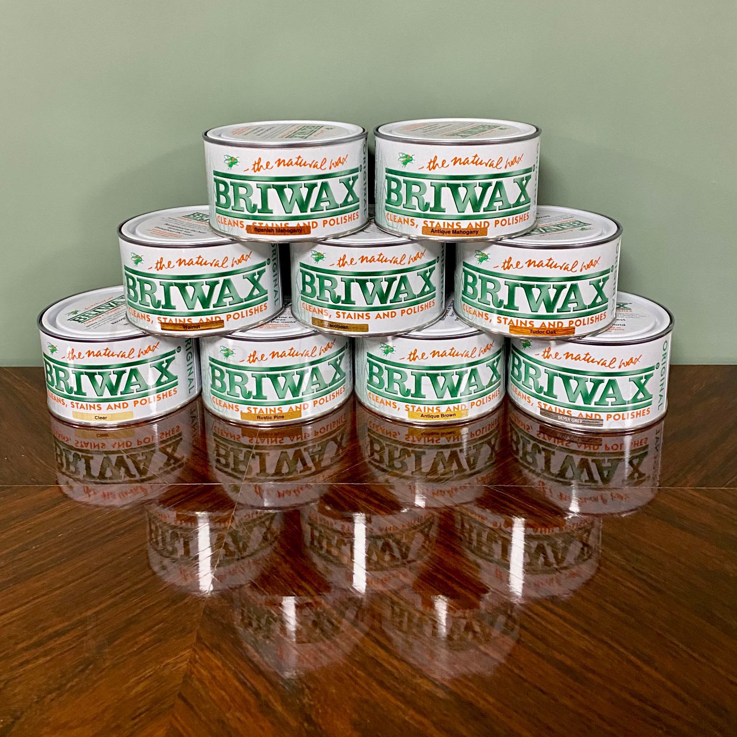 Briwax (Rustic Pine) Furniture Wax Polish, Cleans, Stains, and Polishes 