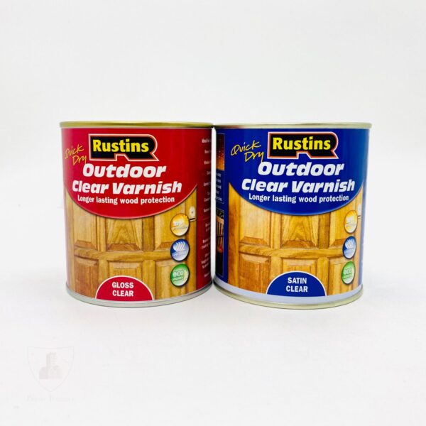 Rustins Quick Dry Outdoor Clear Varnish 500ml Priory Polishes