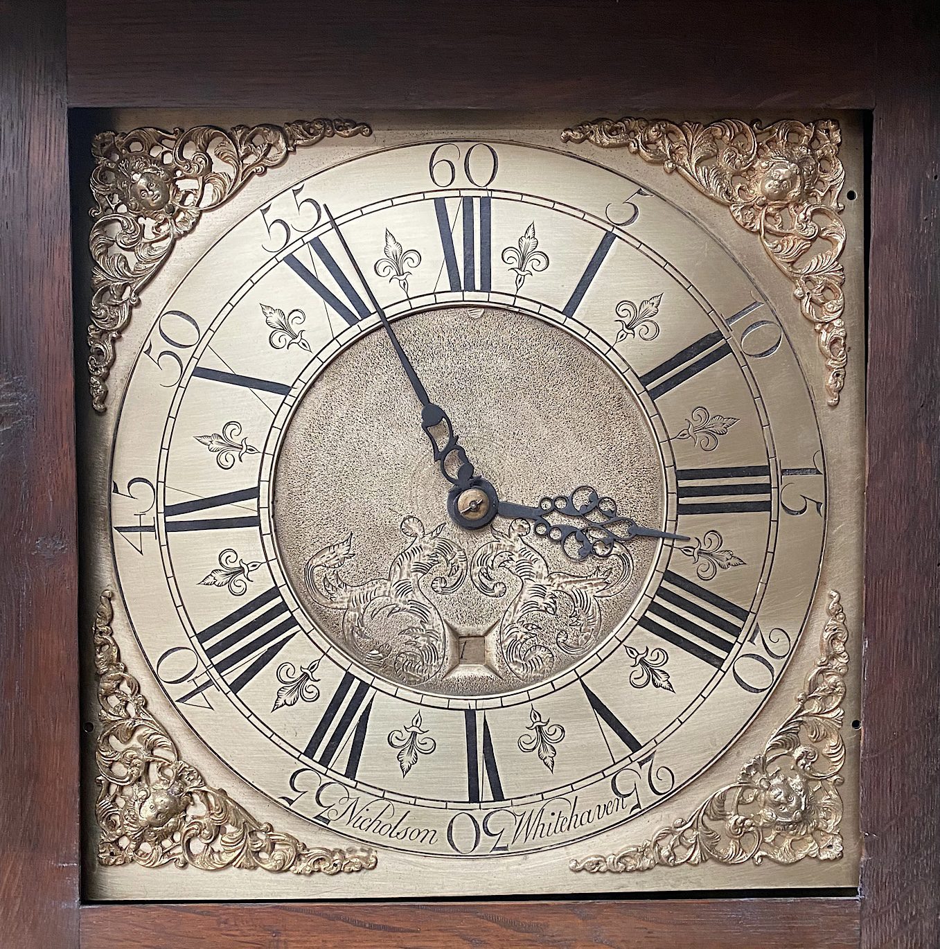 clock Dial after cleaning