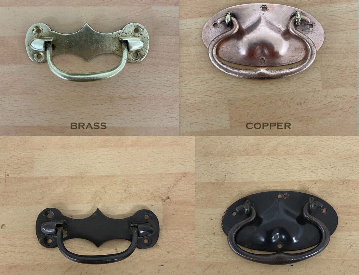 Patina and Metal Finish Options  Metal Color Swatches, Copper, Zinc, Brass,  Bronze, and more!