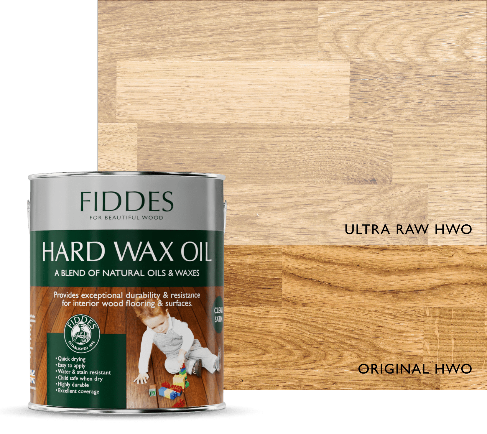 Fiddes Ultra Raw Hard Wax Oil Natural Matt Hard Wax Oil