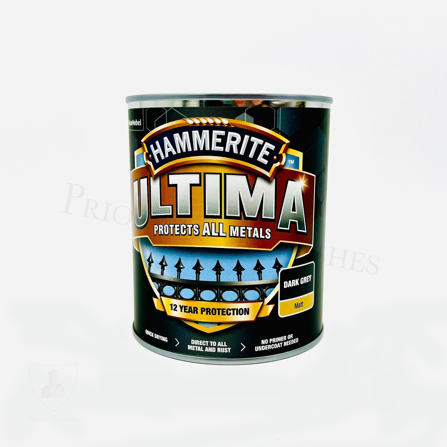 Hammerite Matt Grey Metal Paint Hammerite Ultima Matt Metal Paint